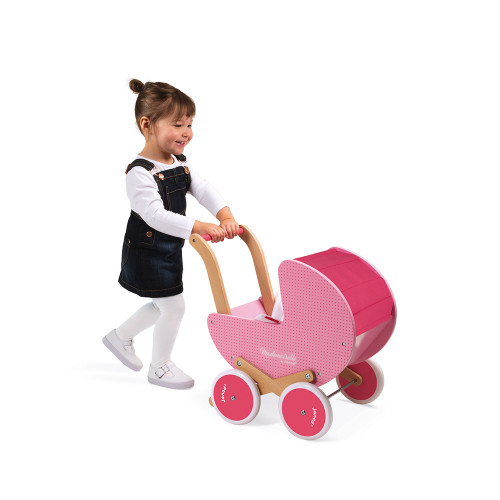 childs wooden pram