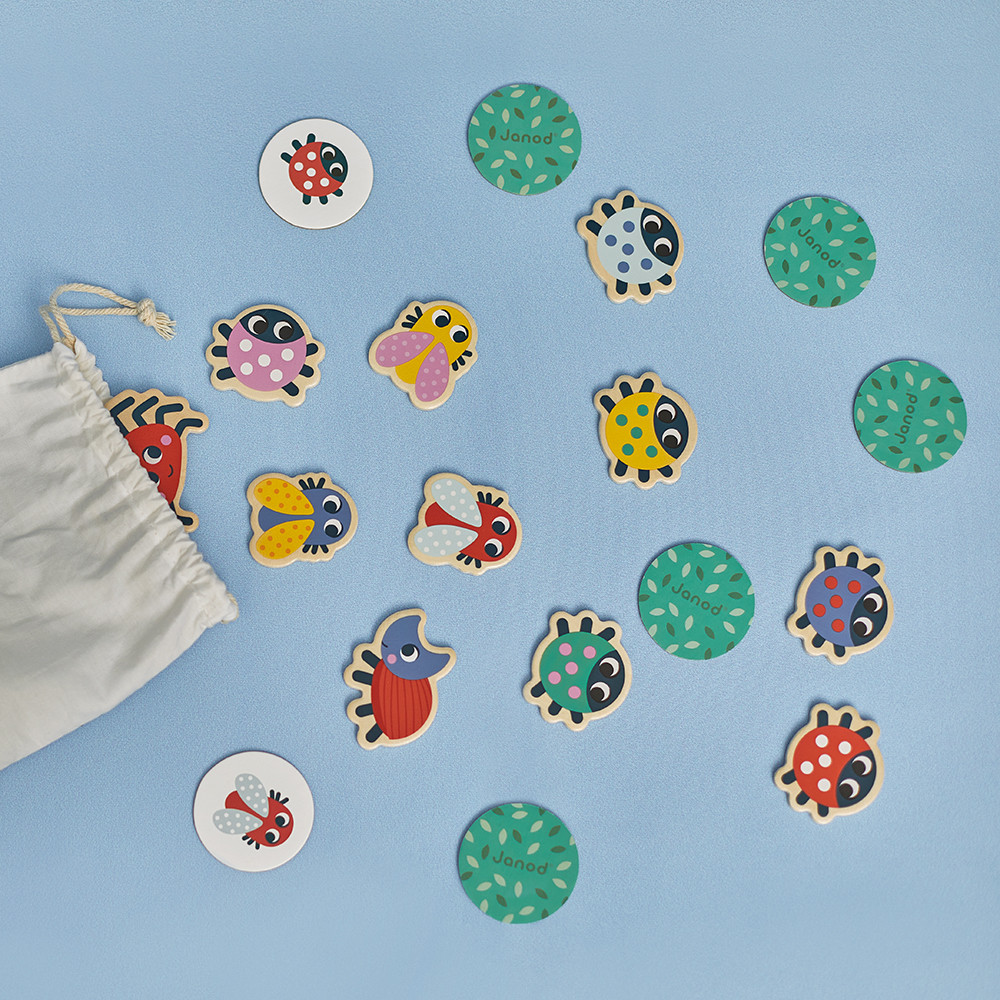 Janod Gioco Cerca E Trova - I Colori - Gioco Da Tavolo Educativo Per Bambini 3+ Anni - 80 Carte E Vassoio Modulabile