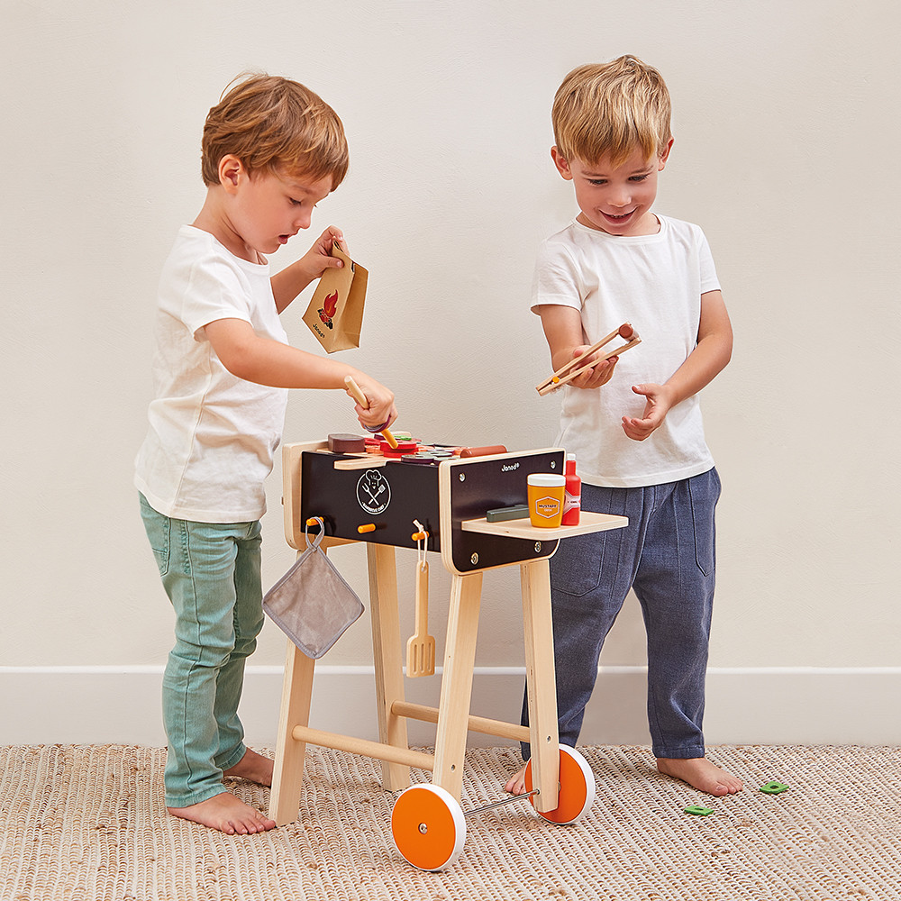 JEMINI TINI Cook – Mon Premier Burger Peluche 16 Pièces + Accessoires – Dînette En Tissu Lavable – Dès 3 Ans – Jeu éducatif Et Créatif