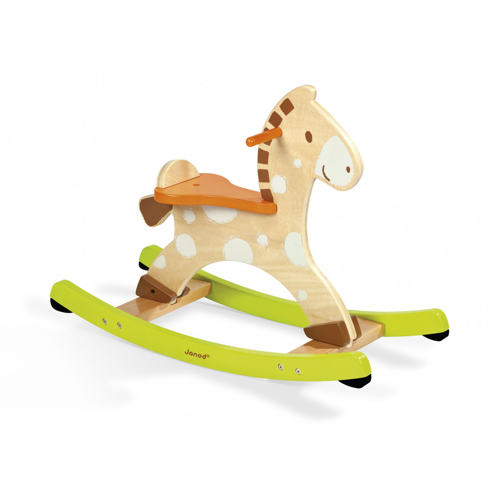 janod caramel rocking horse