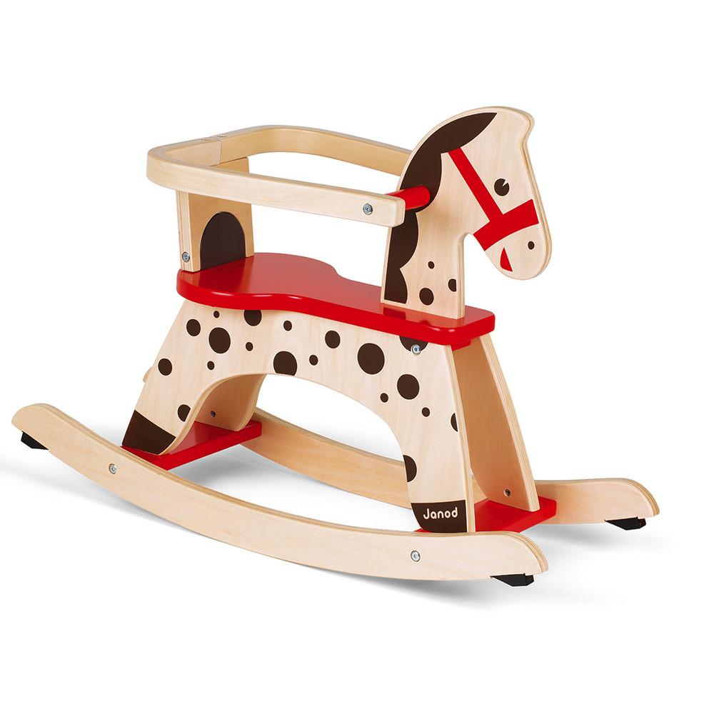 Cavallo a Dondolo Caramel (legno) : Giocattoli a dondolo, cavalcabili e  carrelli Janod - J05984