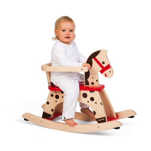 janod caramel rocking horse