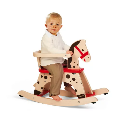Caramel Rocking Horse wood Rockers Ride ons Walkers Janod J05984