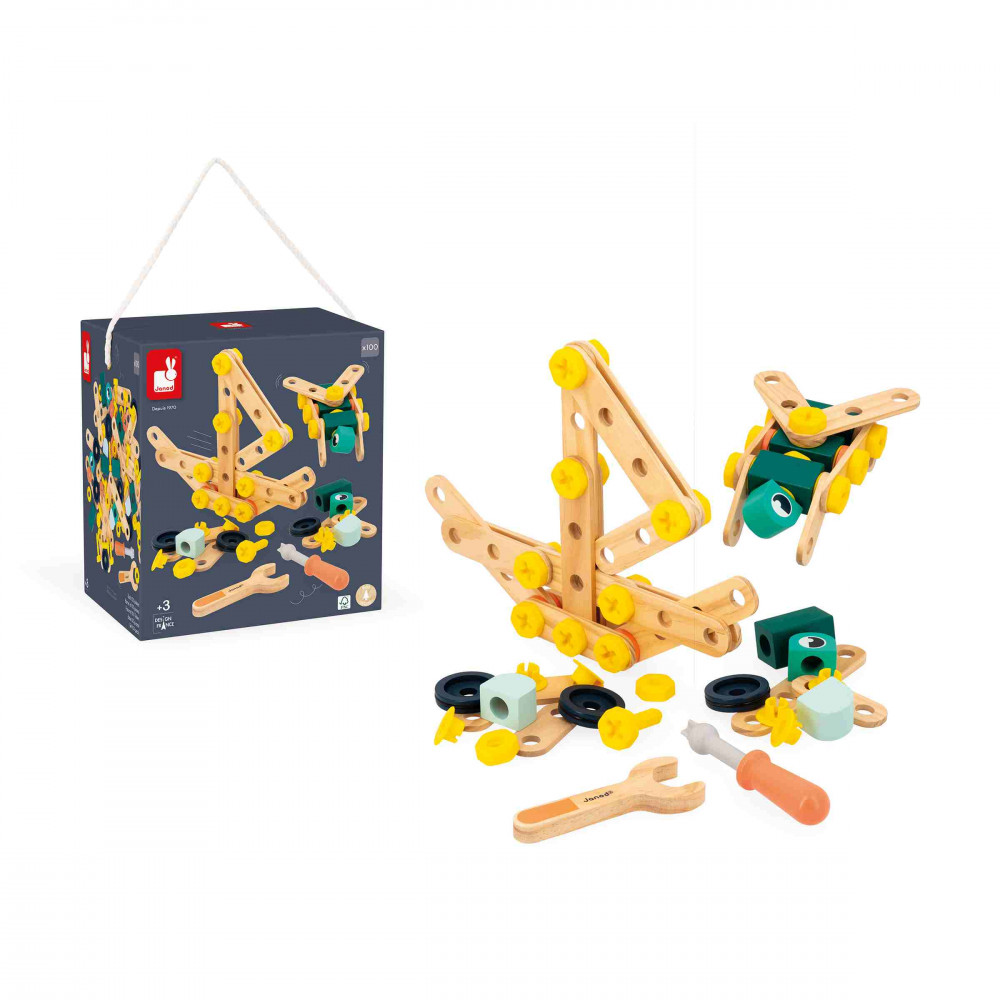 BLOKO MBI Barile 100 Pezzi Con Piastra Da Gioco Blu - Costruzioni Morbide Per Bambini 12+ Mesi - 4