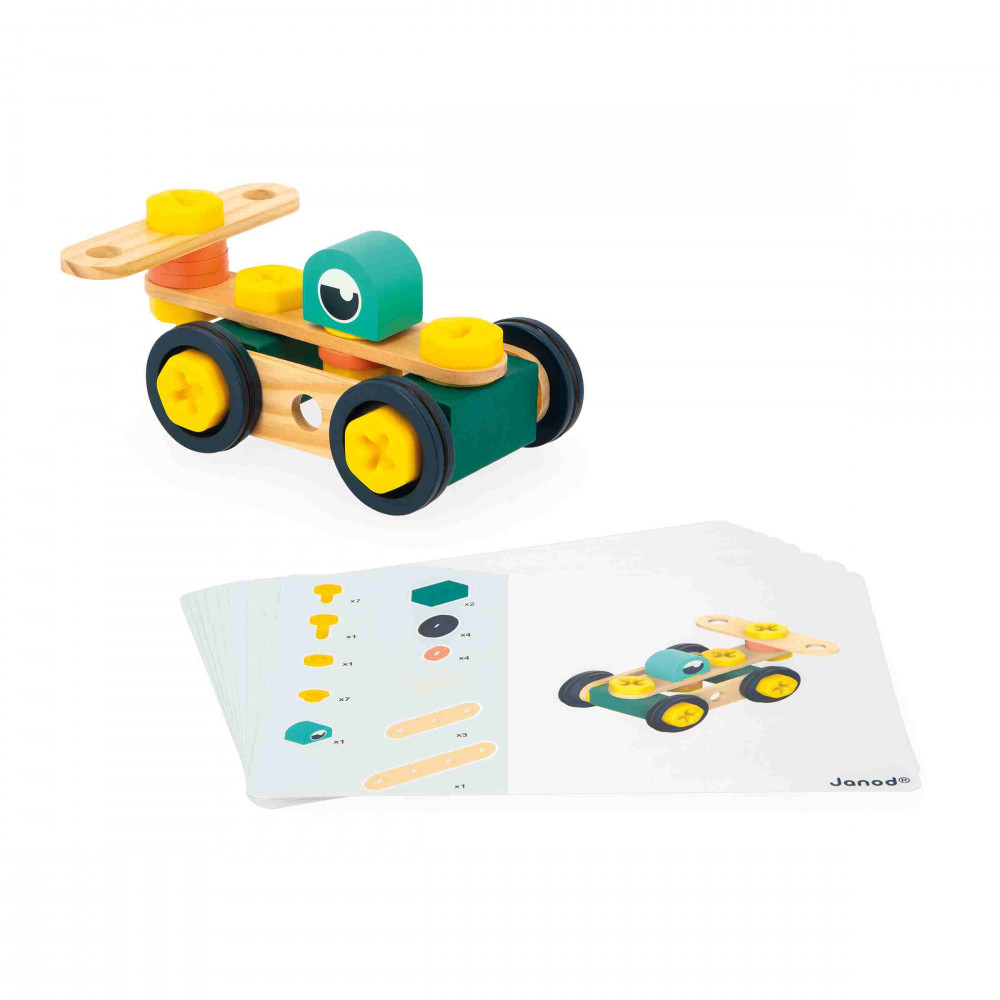 BLOKO MBI Barile 100 Pezzi Con Piastra Di Gioco Blu - Costruzioni Morbide Per Bambini 12+ Mesi, Fatto In Europa