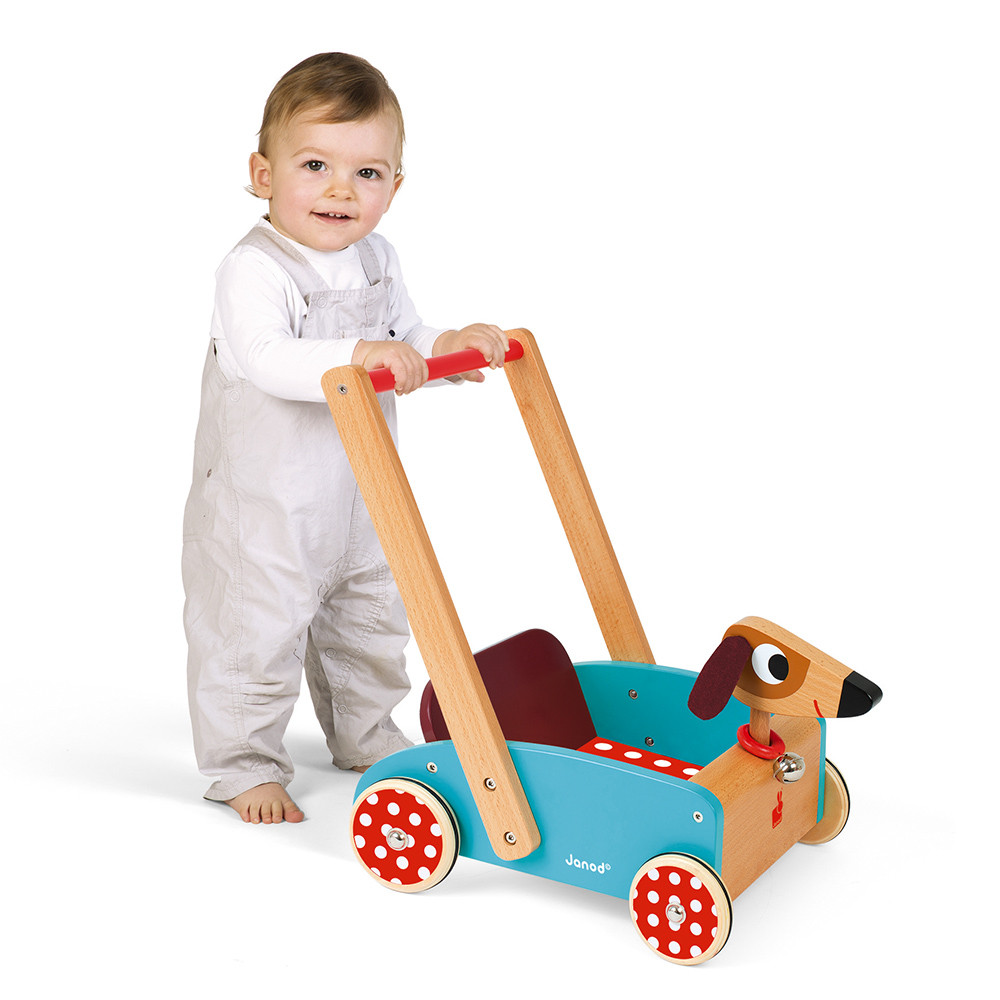 Carrito Crazy Doggy (madera) Balancines & Caminadores Janod