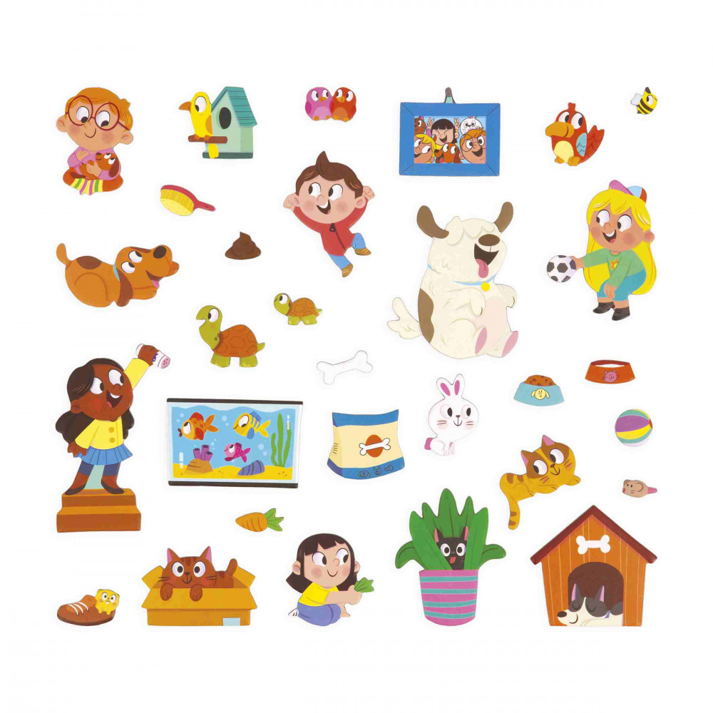 10 Magneti Frigorifero Animali In Silicone Morbido Per Bambini - Giocattoli Educativi