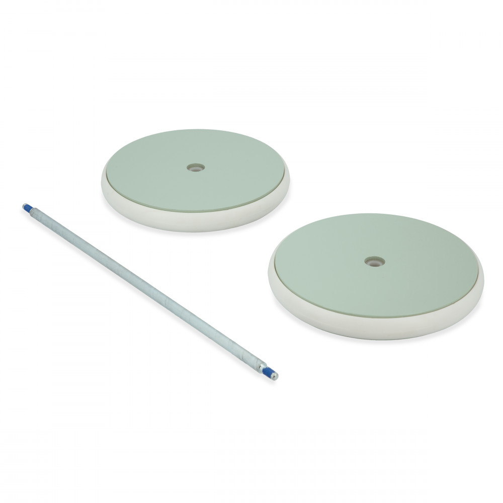 Set of 2 wheels and axle for Zen Doll'S Pram Spare parts Janod