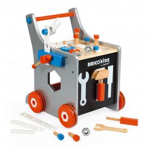 Brico'Kids Carrello Porta Attrezzi Magnetico (legno)