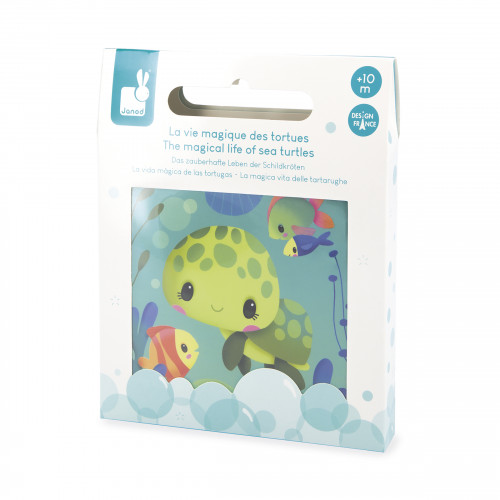 Livre de bain magique pour bébé, livre pour le bain tortues et animaux, jouet de bain pour enfant à partir de 10 mois JANOD