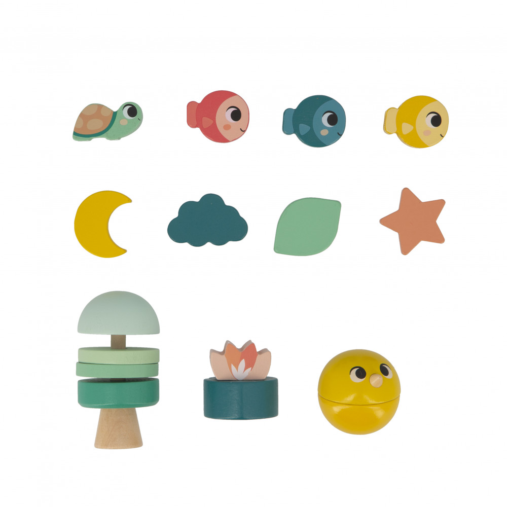Set de 11 formas para Janod Box - 18 meses : Piezas sueltas Janod Janod - SV01229 - Piezas 
