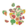 Fruit and vegetable magnets 24 pieces