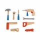 Boite à outils Brico'Kids en bois, mallette bricolage, imitation, 9 accessoires, pour enfant à partir de 3 ans JANOD