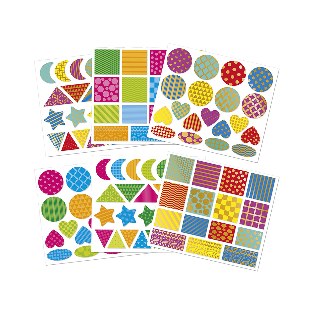 Juffrouw Pollewop - Janod - Geometrische stickers diertjes
