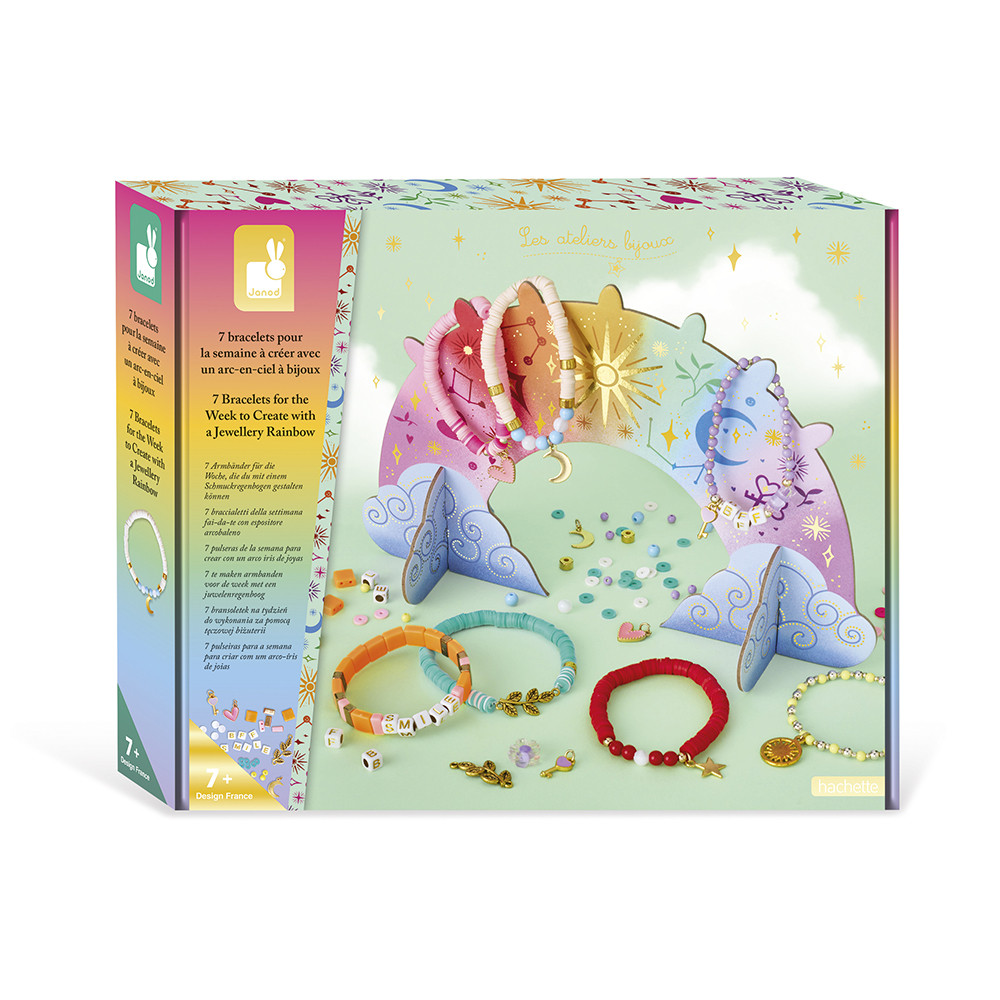 Kit création Bijoux Arc-en-Ciel pour Enfants - Sycomore - CRE5349, Rose