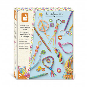 Peace & Love Scoubidous zum Gestalten