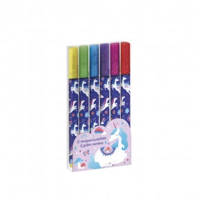 Dreamland glitter markers x6
