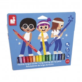 Long-lasting felts x18