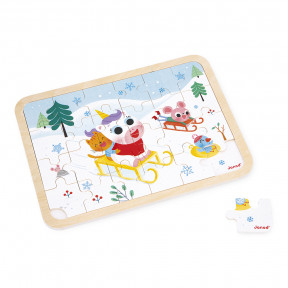 Puzzle en bois A la montagne 24 pièces