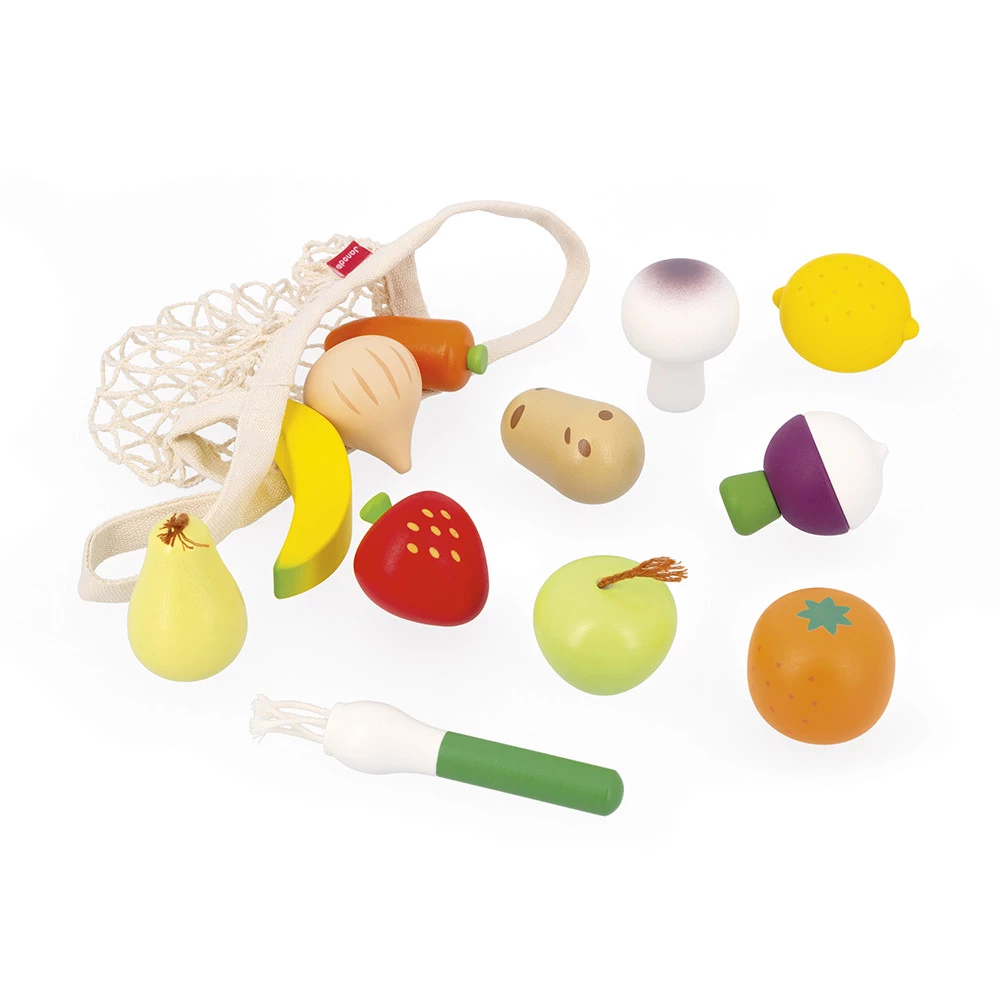 Set of 12 Fruits and Vegetables Net Shiny Grandma