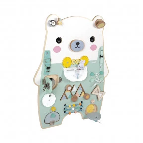 Busy-board Ourson en bois Pure