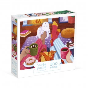 Puzzle Evening by the Fireside 500 pieces