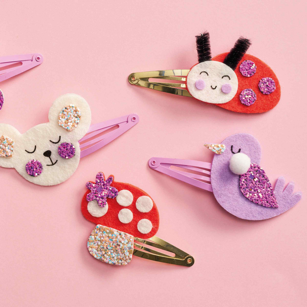 Coffret 6 Barrettes à Créer - Animaux de la Foret - Les Ateliers Bijoux