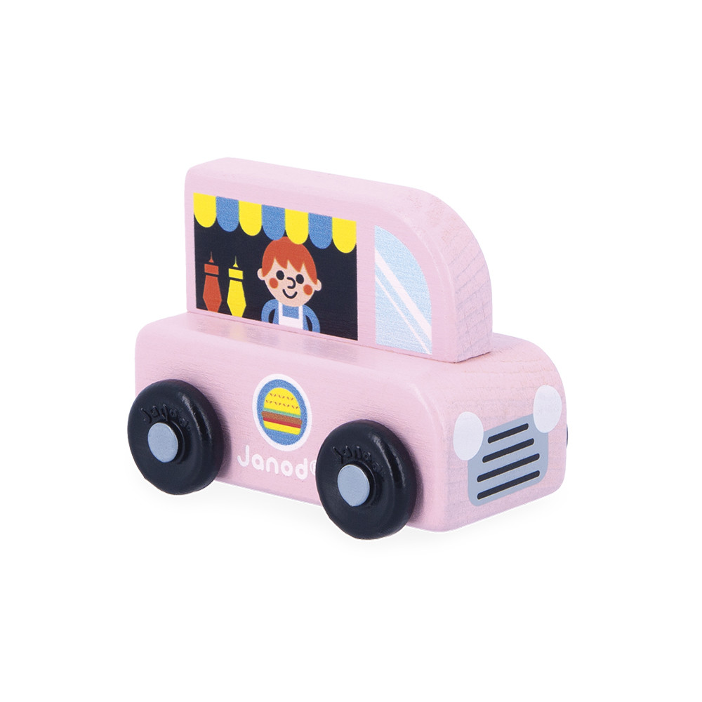 Veicoli Giocattolo In Legno Di Faggio Naturale – Set Di Treno, Auto, Jet, Elicottero Per Bambini
