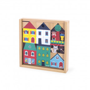 Juego de 36 bloques de madera Ciudad - Cross Roads