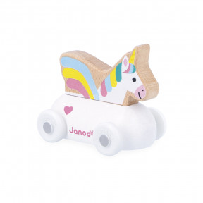 Voiture licorne en bois Royaume enchanté - Cross Roads
