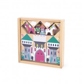 Set de 37 cubes en bois Royaume enchanté - Cross Roads