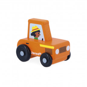 Tracteur rouge en bois Campagne - Cross Roads