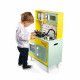 Grande Cuisine Happy Day en bois sonore lumineuse 7 accessoires enfant à partir de 3 ans