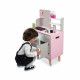 Cuisine Macaron en bois rose blanc 5 accessoires pour enfant à partir de 3 ans