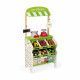 Épicerie Green Market en bois 32 accessoires marchande vert blanc pour enfant à partir de 3 ans