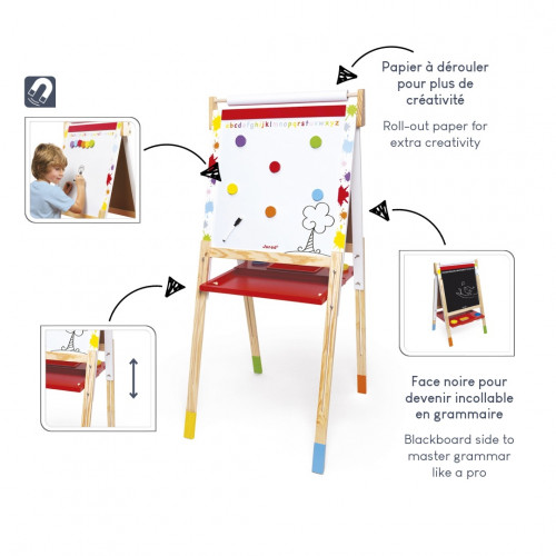 Tableau Réglable Splash en bois 22 accessoires enfant à partir de 3 ans