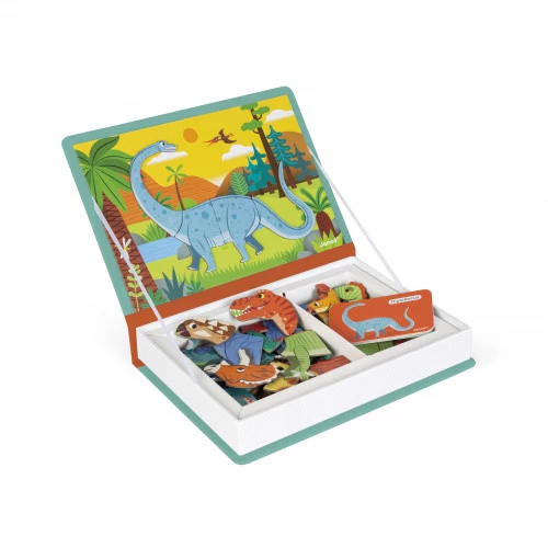 Magnéti'book Dinosaures, 40 magnets, magnétique, aimants, éducatif pour enfant à partir de 3 ans JANOD