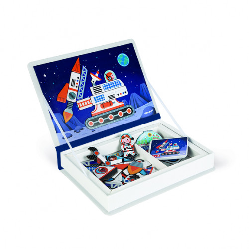 Magnéti'book Cosmos, 52 magnets, magnétique, aimants, espace, planètes, éveil pour enfant dès 3 ans JANOD