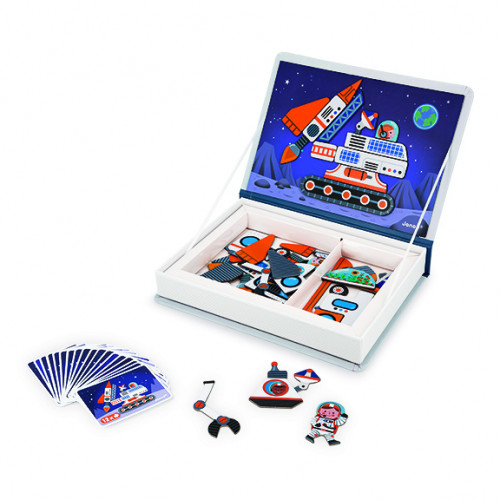 Magnéti'book Cosmos, 52 magnets, magnétique, aimants, espace, planètes, éveil pour enfant dès 3 ans JANOD