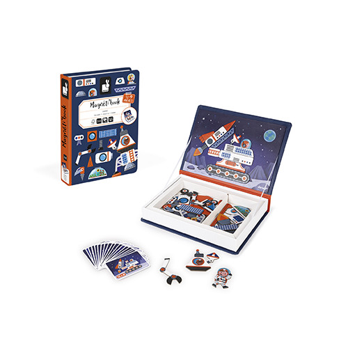 Magnéti'book Cosmos, 52 magnets, magnétique, aimants, espace, planètes, éveil pour enfant dès 3 ans JANOD
