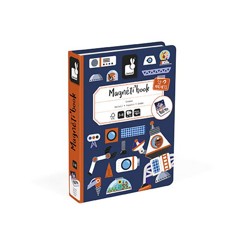Magnéti'book Cosmos, 52 magnets, magnétique, aimants, espace, planètes, éveil pour enfant dès 3 ans JANOD