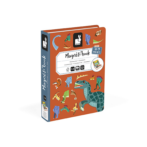 Magnéti'book Dinosaures, 40 magnets, magnétique, aimants, éducatif pour enfant à partir de 3 ans JANOD