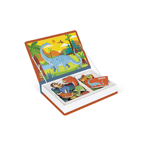 Magnéti'book Dinosaures, 40 magnets, magnétique, aimants, éducatif pour enfant à partir de 3 ans JANOD