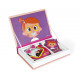 Magnéti'book Crazy Faces fille, 55 magnets, magnétique, personnages, visages, pour enfant à partir de 3 ans JANOD