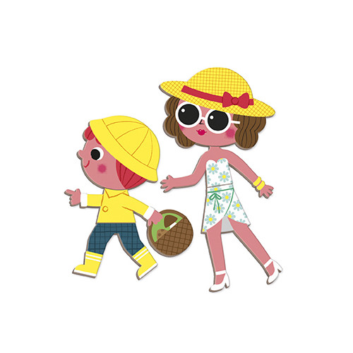 Magnéti'book 4 saisons, 115 magnets, magnétique, éducatif, motricité, pour enfant à partir de 3 and JANOD