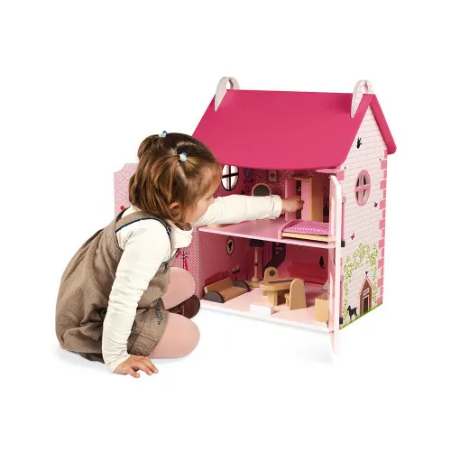 Janod Maison de poupées Mademoiselle en bois - Janod - 3 ans