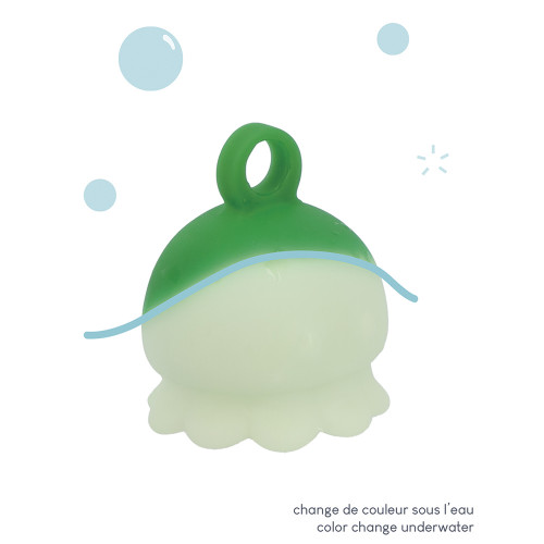 Jeu de pêche à la ligne poulpe, jeu de bain pour enfant dès 2 ans, JANOD