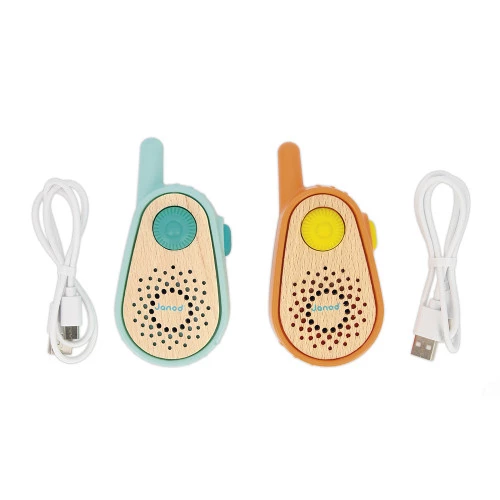 Lot de 2 talkies-walkies pour enfant dès 3 ans ,rechargeables, portée de 300 mètres JANOD