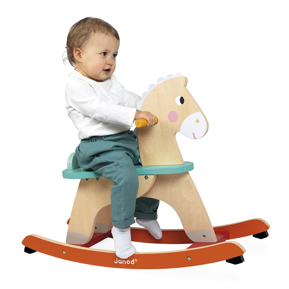 Zigolos Rocking Horse Ogalo (wood) : Rockers, Ride-ons & Walkers Janod ...