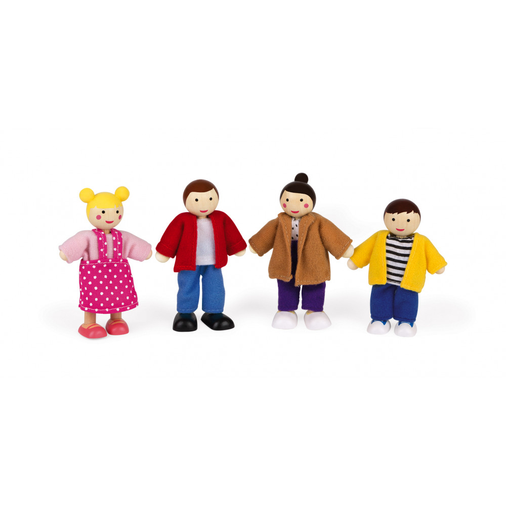 Set of Characters For Doll's House (wood)